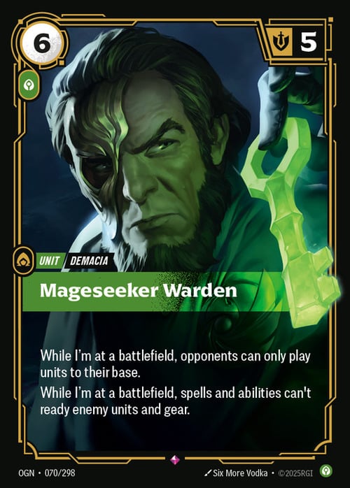 Mageseeker Warden Card Front