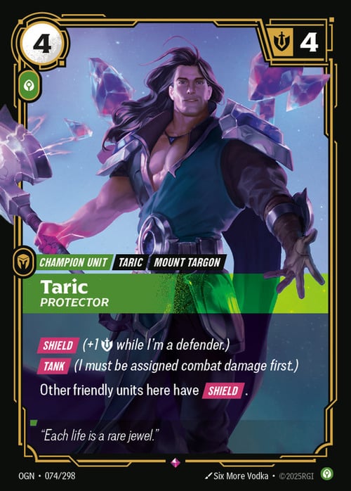 Taric - Protector Card Front