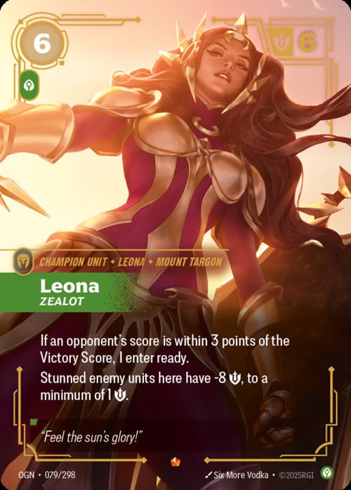 Leona - Zealot Card Front