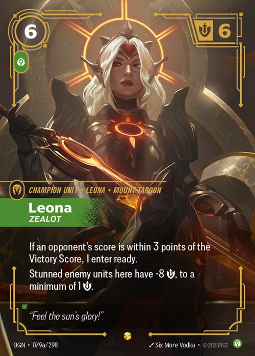 Leona - Zealot Card Front