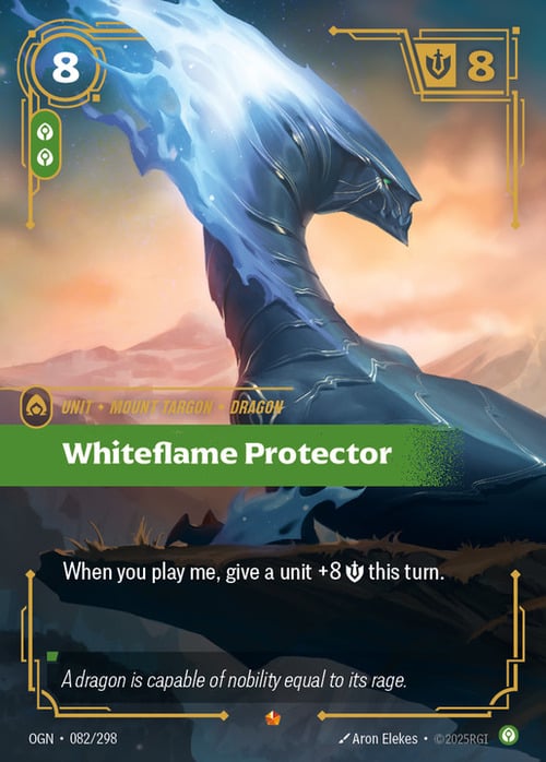 Whiteflame Protector Card Front