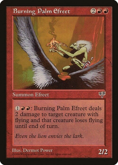Burning Palm Efreet Card Front