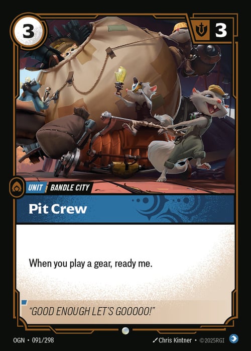 Pit Crew Card Front