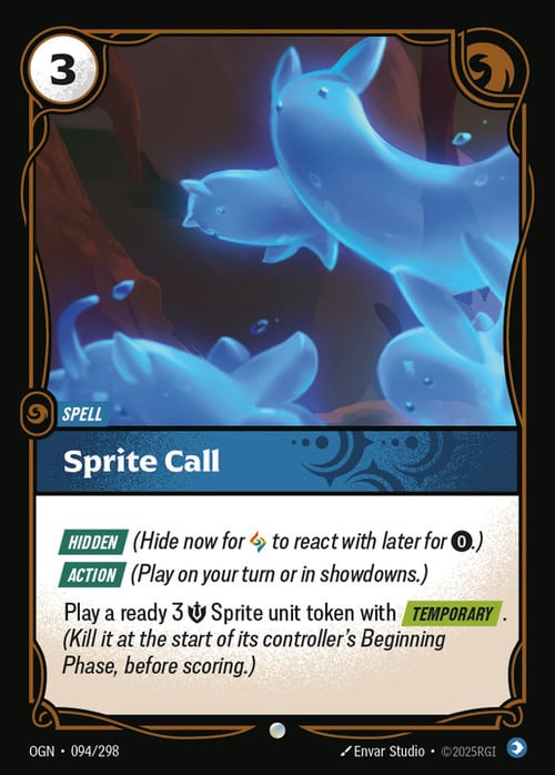 Sprite Call Card Front