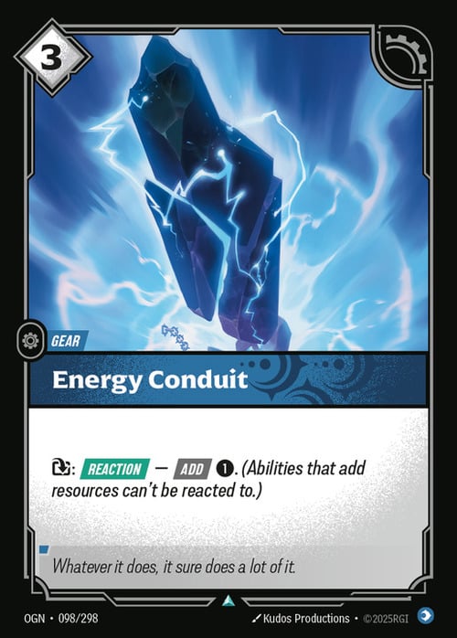 Energy Conduit Card Front
