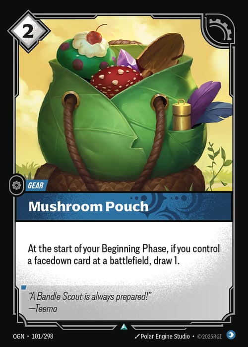 Mushroom Pouch Card Front