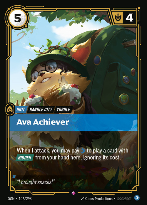 Ava Achiever Card Front