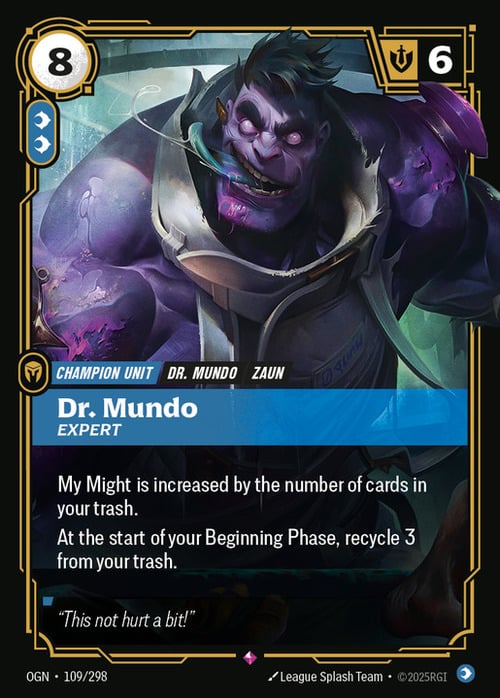 Dr. Mundo, Expert Frente