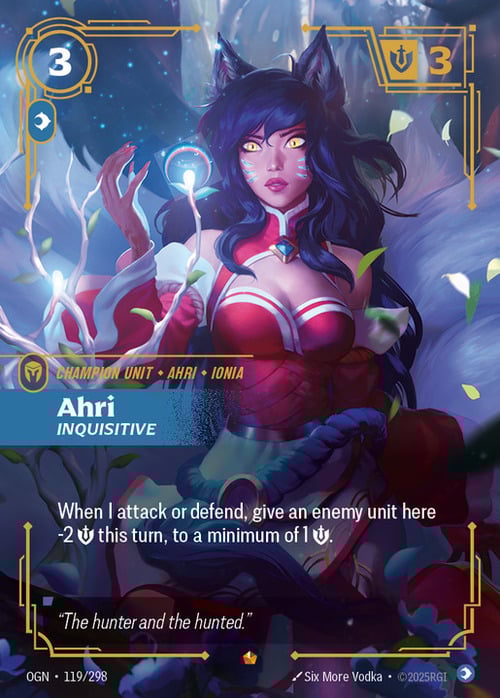 Ahri - Inquisitive Card Front