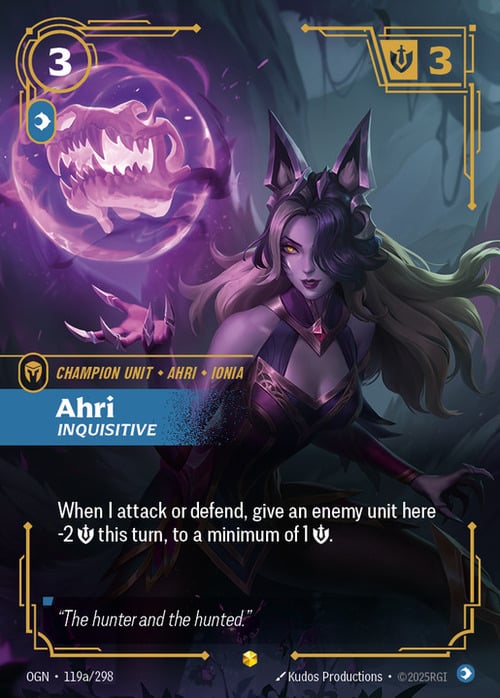 Ahri - Inquisitive Card Front