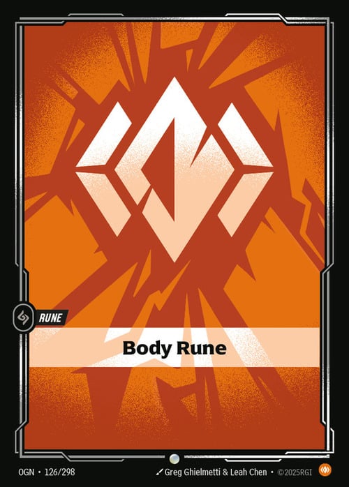Body Rune Card Front