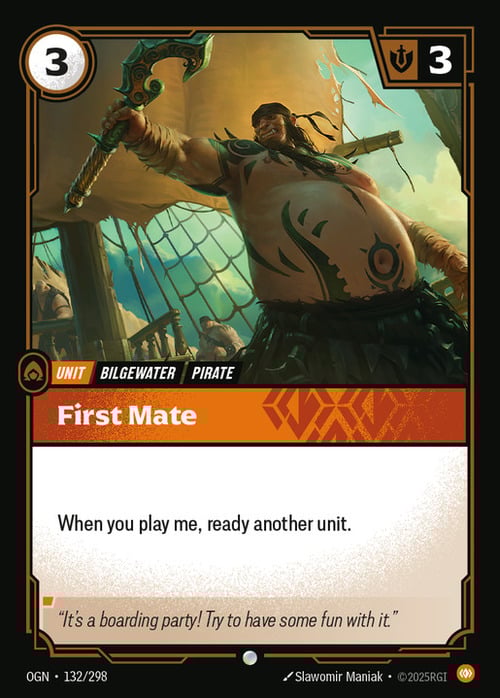 First Mate Card Front