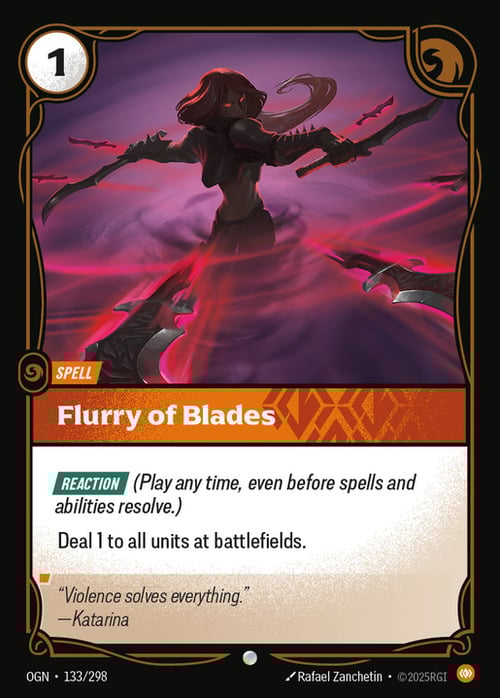 Flurry of Blades Card Front