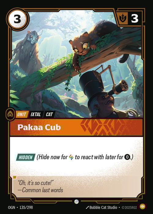 Pakaa Cub Card Front