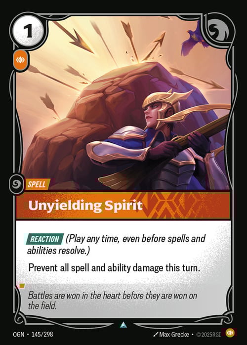 Unyielding Spirit Card Front