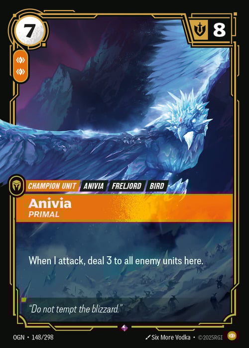 Anivia - Primal Card Front
