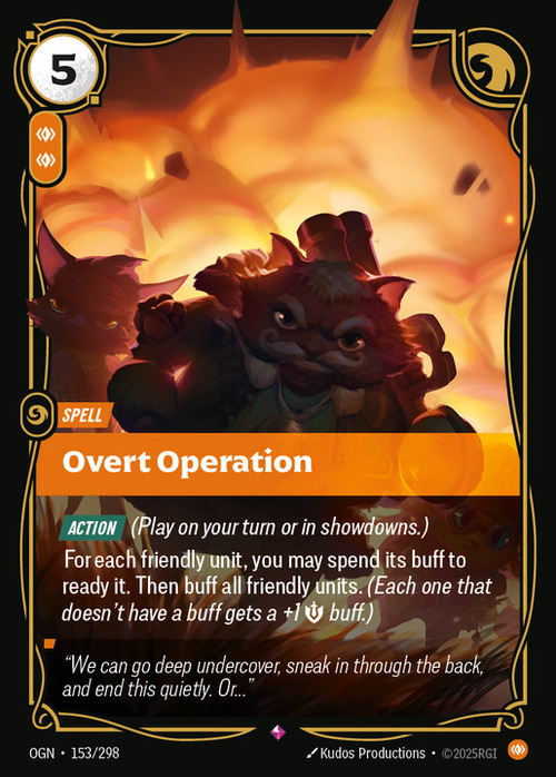 Overt Operation Card Front