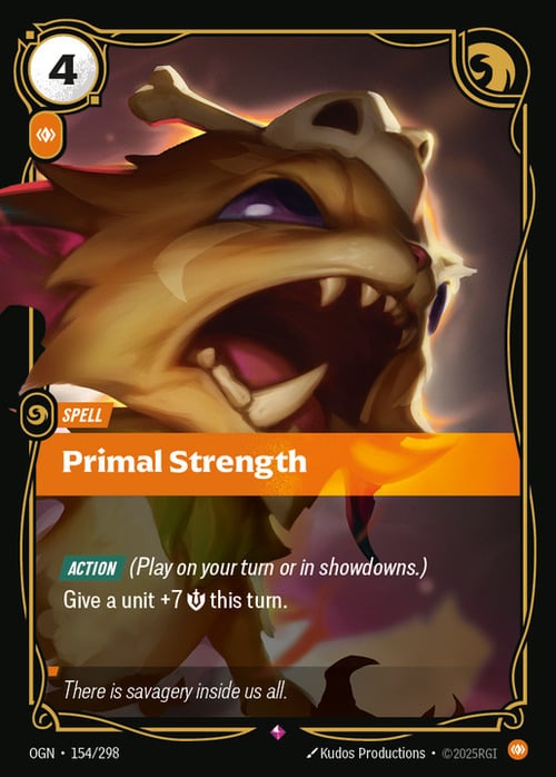 Primal Strength Card Front