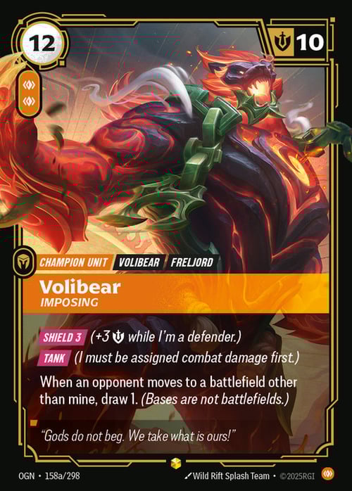 Volibear, Imposing Frente