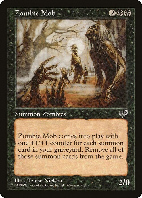 Zombie Mob Card Front