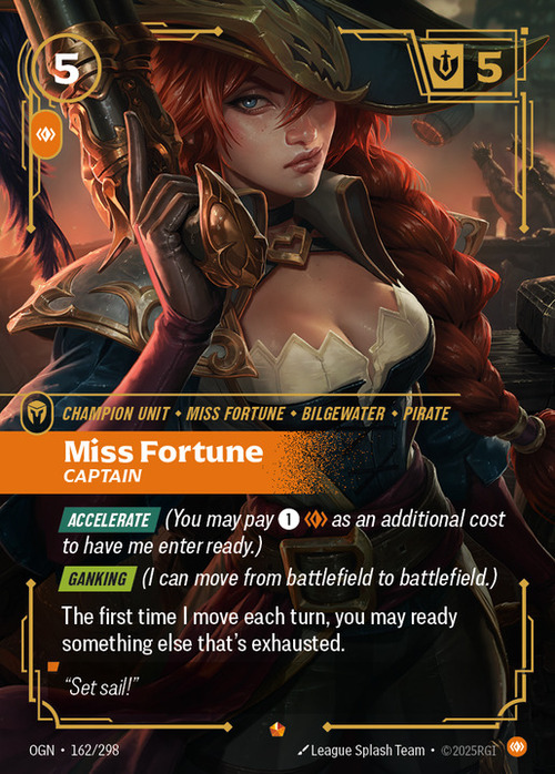 Miss Fortune - Captain Card Front