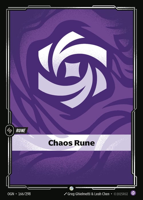 Chaos Rune Card Front