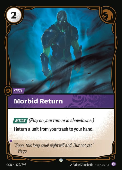 Morbid Return Card Front