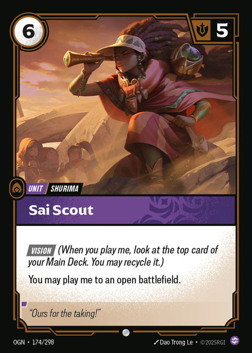 Sai Scout Card Front