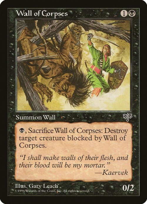 Wall of Corpses Card Front