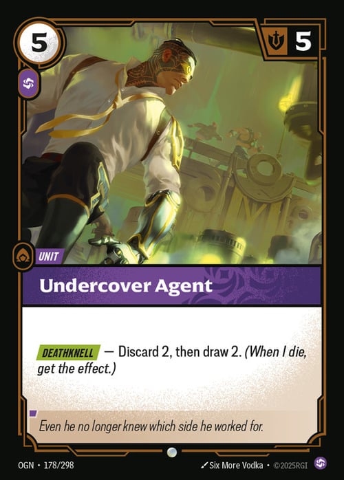 Undercover Agent Card Front