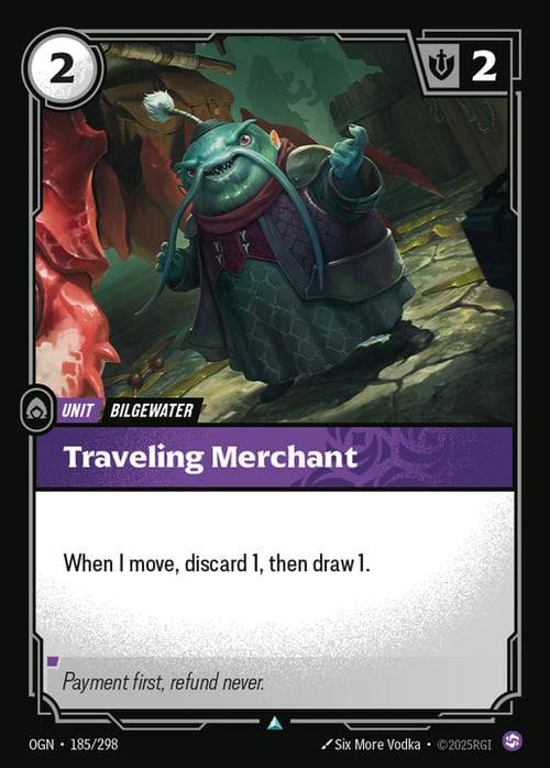 Traveling Merchant Card Front