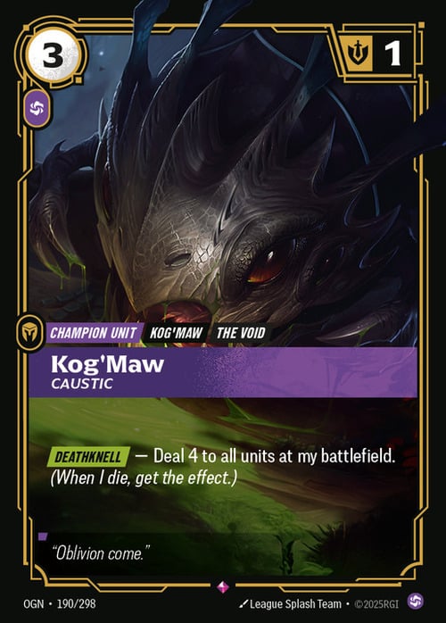 Kog'Maw - Caustic Card Front