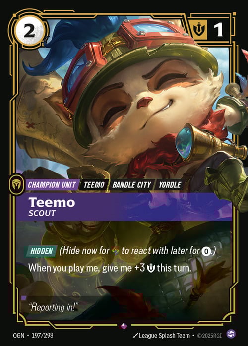 Teemo - Scout Card Front
