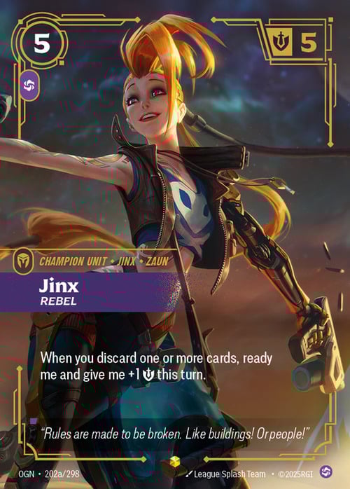 Jinx - Rebel Card Front