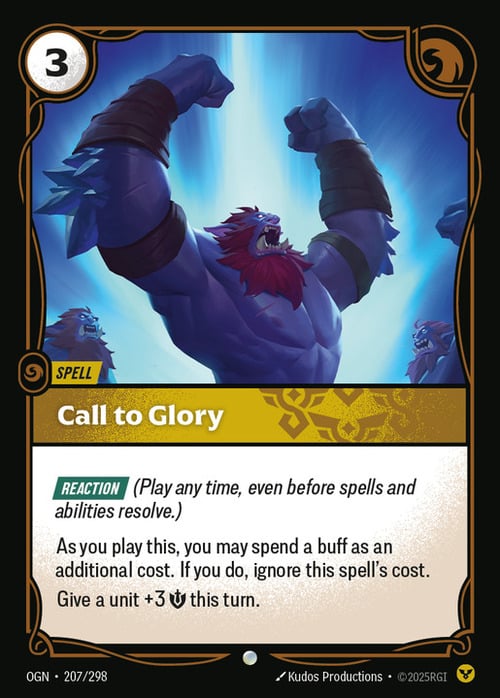 Call to Glory Card Front