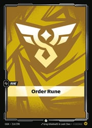Order Rune · OGN 214