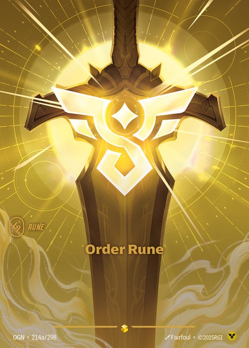 Order Rune Card Front