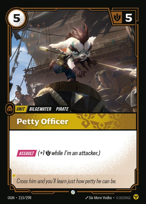 Petty Officer Card Front