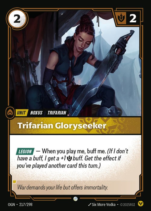 Trifarian Gloryseeker Card Front