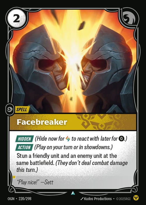Facebreaker Card Front