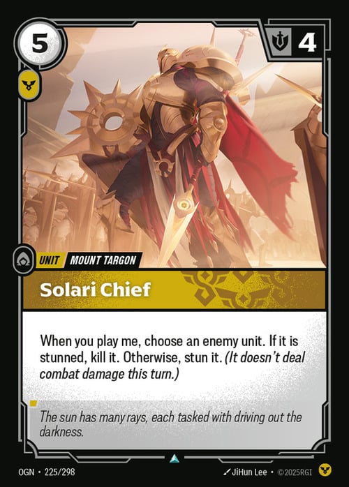 Solari Chief Card Front