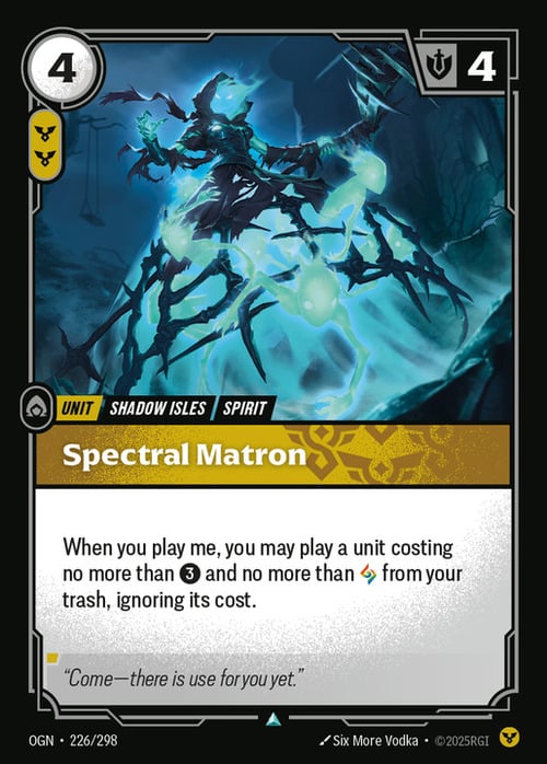 Spectral Matron Card Front