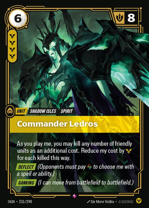 Commander Ledros Card Front