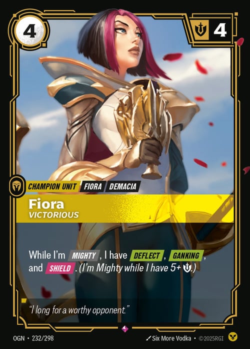 Fiora - Victorious Card Front