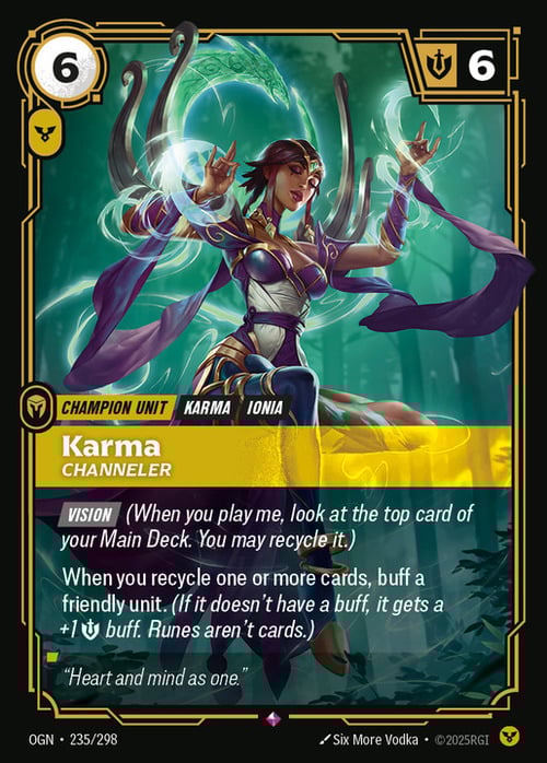 Karma - Channeler Card Front
