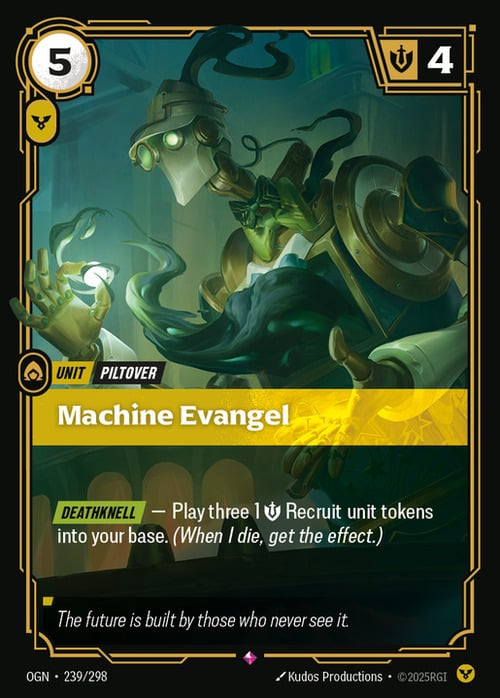 Machine Evangel Card Front