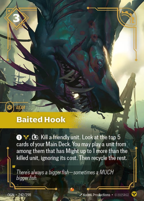 Baited Hook Card Front
