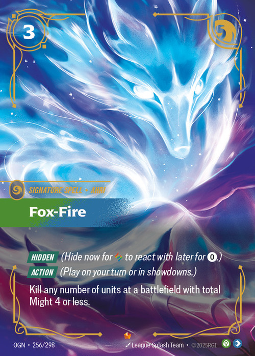 Fox-Fire Card Front