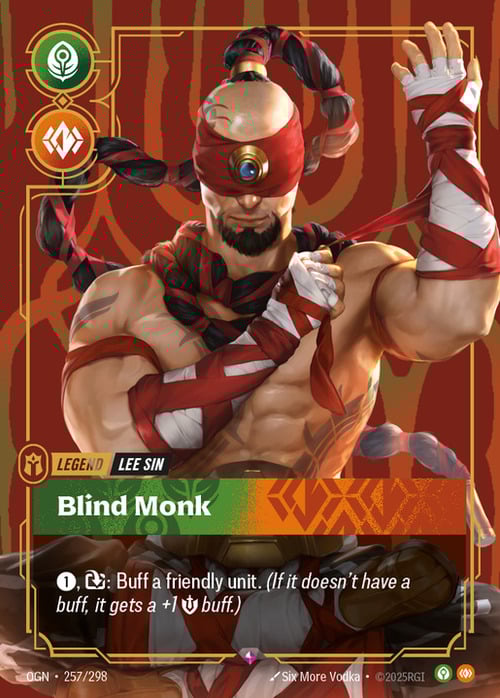 Lee Sin - Blind Monk Card Front