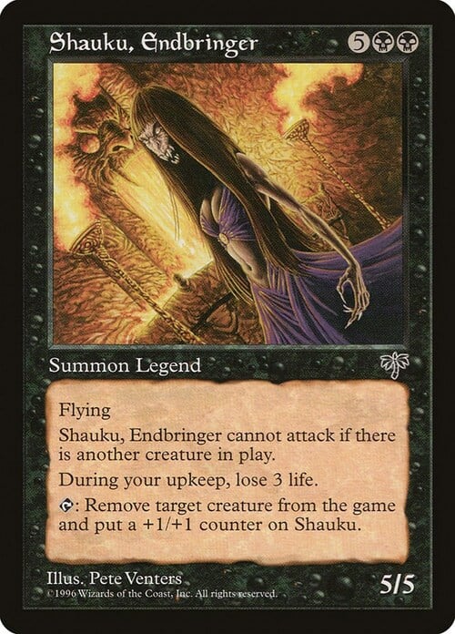 Shauku, Endbringer Card Front